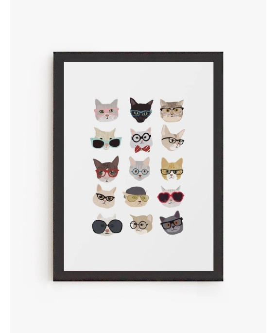 Cuadro Caritas de Gatos | Be Minimal