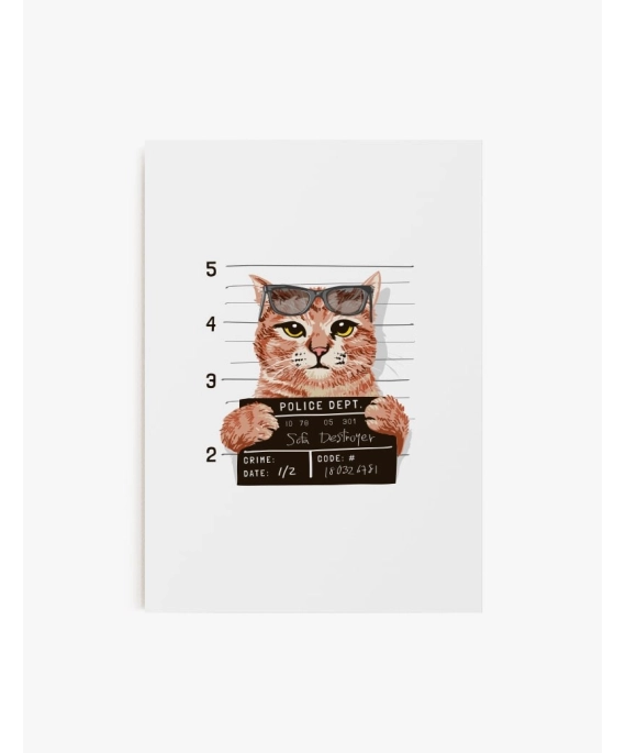 Cuadro Gato Destroyer | Be Minimal