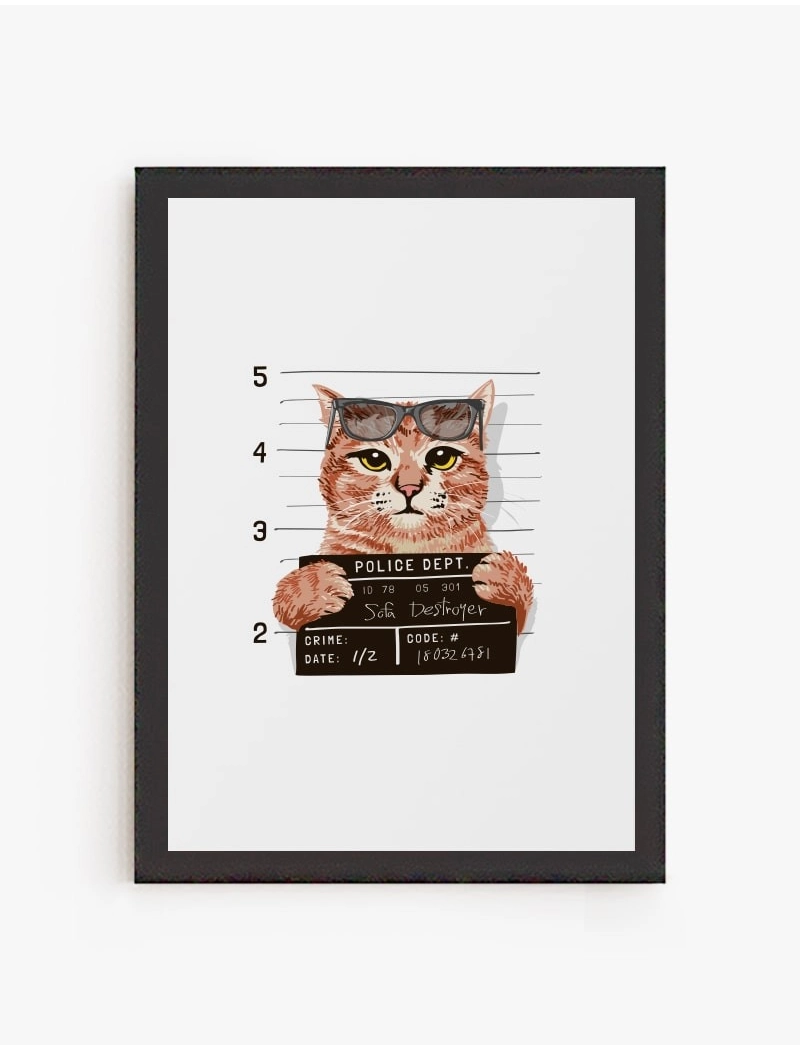 Cuadro Gato Destroyer | Be Minimal