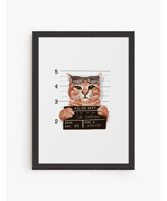 Cuadro Gato Destroyer | Be Minimal
