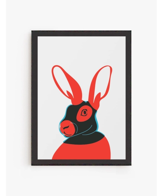 Cuadro Conejo Rebelde | Be Minimal