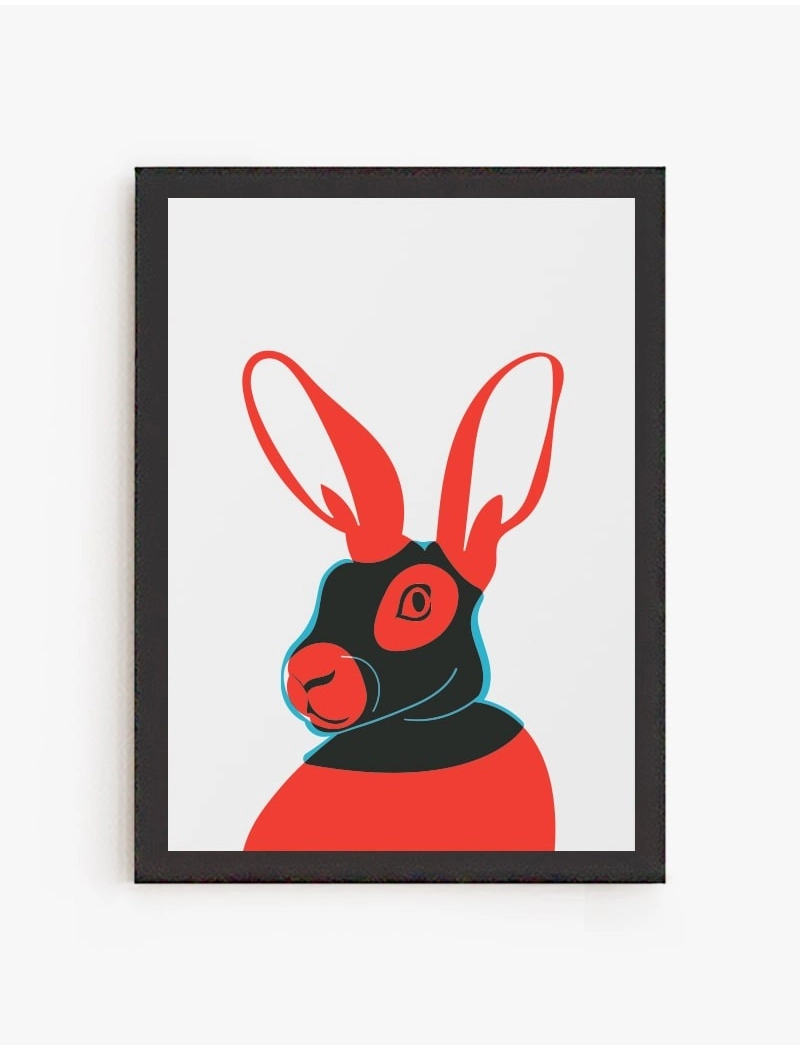 Cuadro Conejo Rebelde | Be Minimal