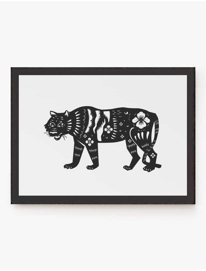 Cuadro Tigre chino | Be Minimal