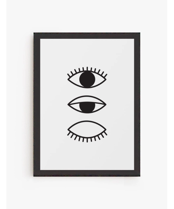 Cuadro Ojos Cerrados | Be Minimal
