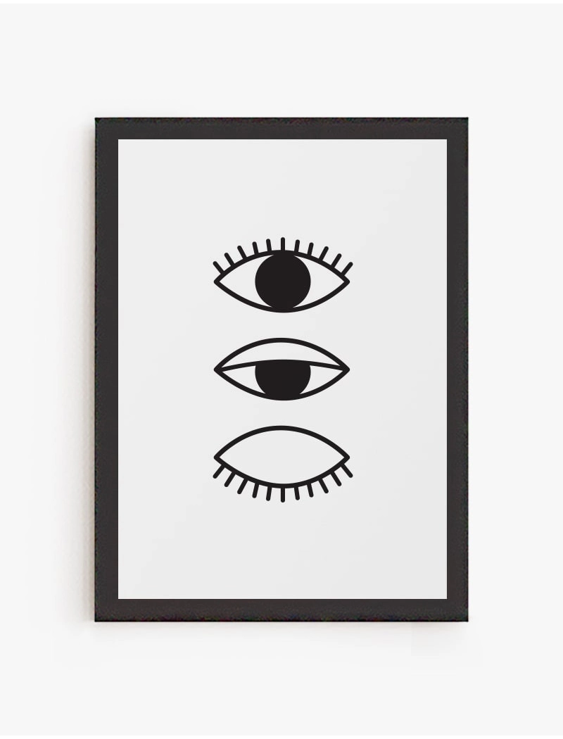 Cuadro Ojos Cerrados | Be Minimal