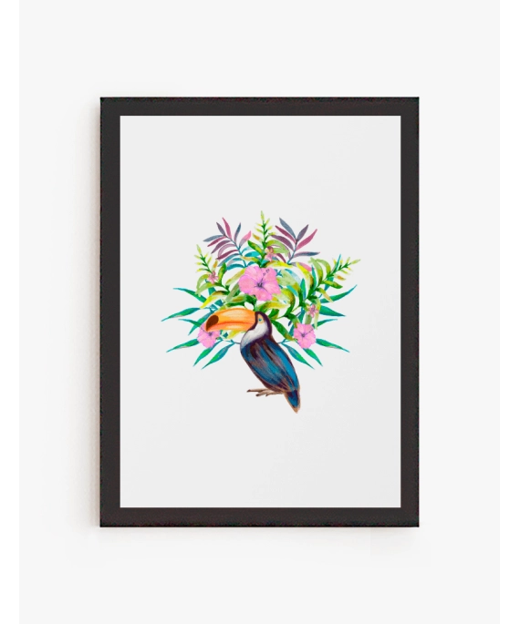 Cuadro Tucán y Flores | Be Minimal