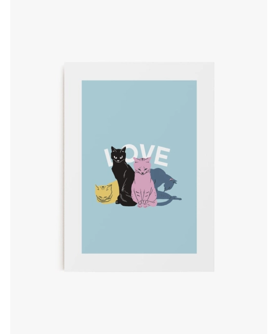 Cuadro Love Gatitos | Be Minimal