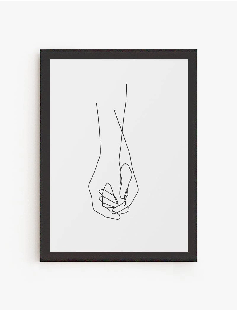 Cuadro Manos Lineal | Be Minimal