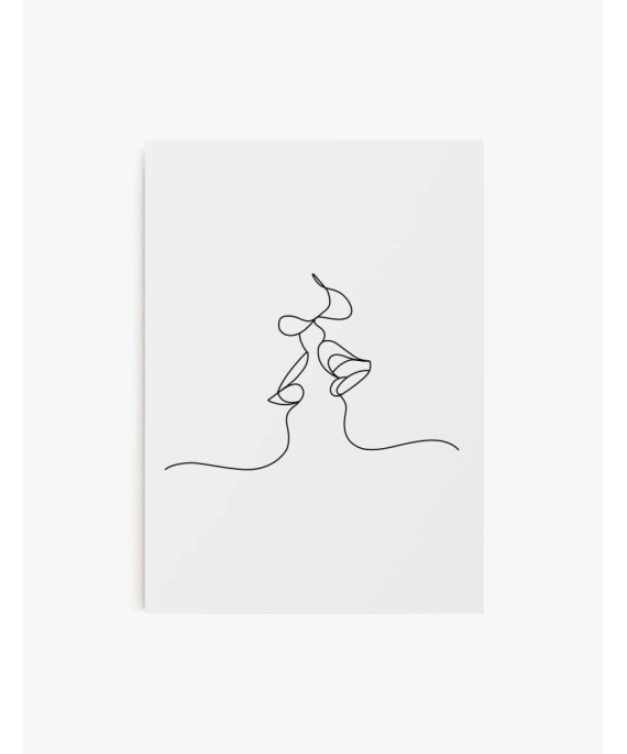 Cuadro Beso Lineal | Be Minimal