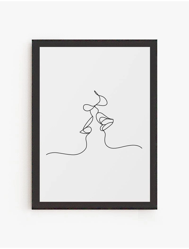 Cuadro Beso Lineal | Be Minimal