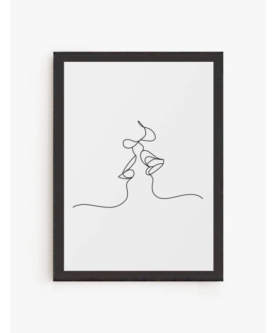 Cuadro Beso Lineal | Be Minimal