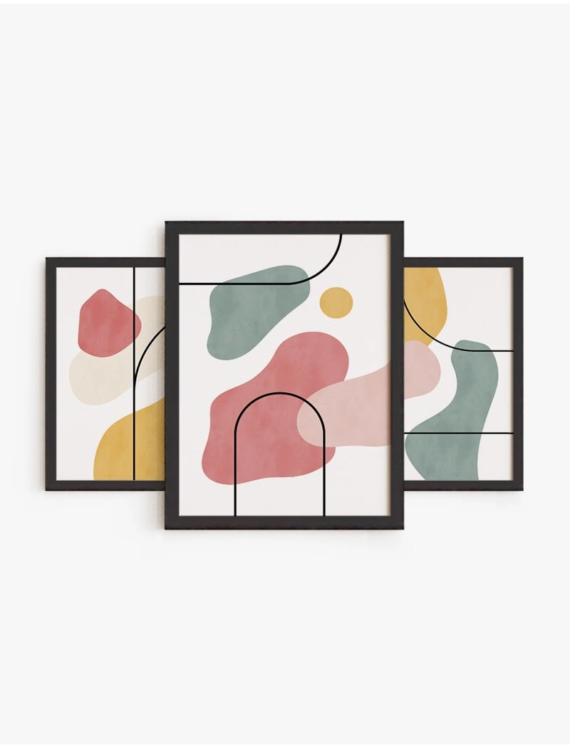 Set Cuadro Color y lineas | Be Minimal