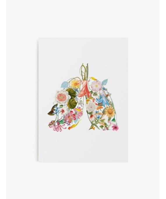 Cuadro Pulmones Floral | Be Minimal