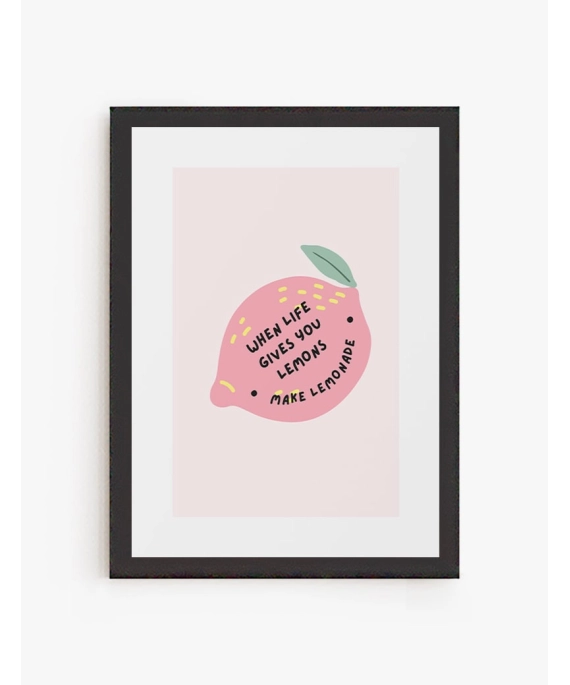 Cuadro cuando la vida te da limones | Be Minimal