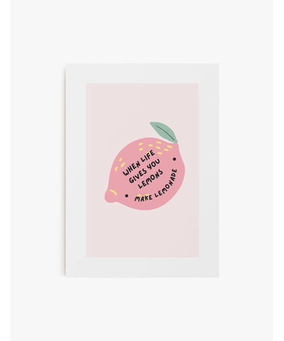 Cuadro cuando la vida te da limones | Be Minimal