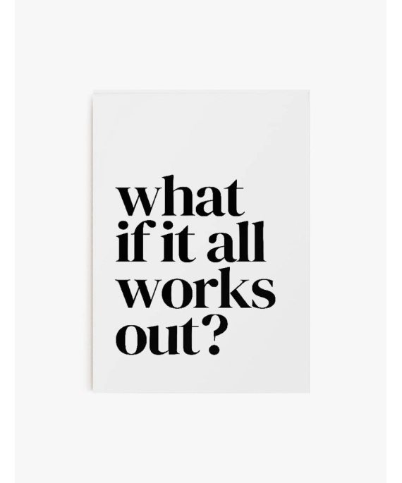 Cuadro What if all works out? | Be Minimal