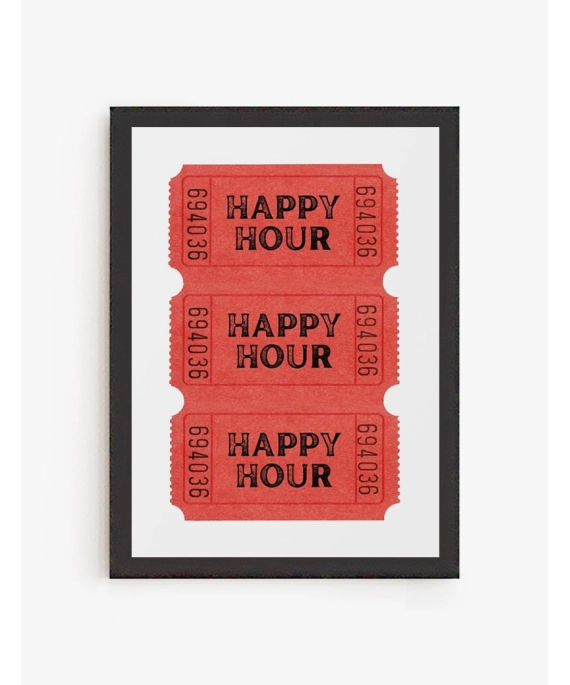 Cuadro Ticket Happy Hour | Be Minimal