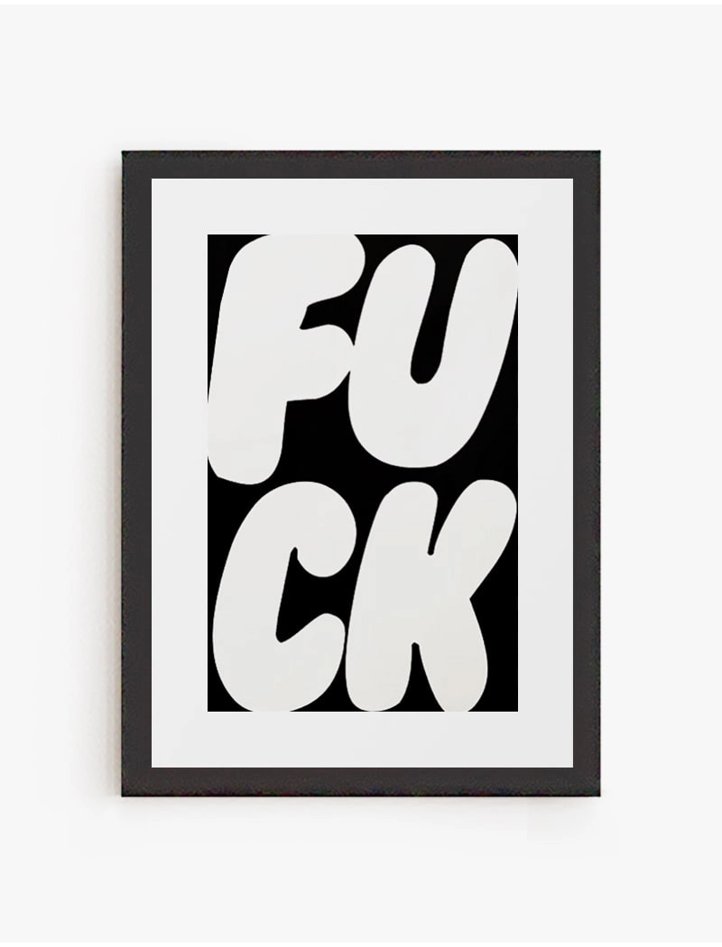 Cuadro Fuck | Be Minimal