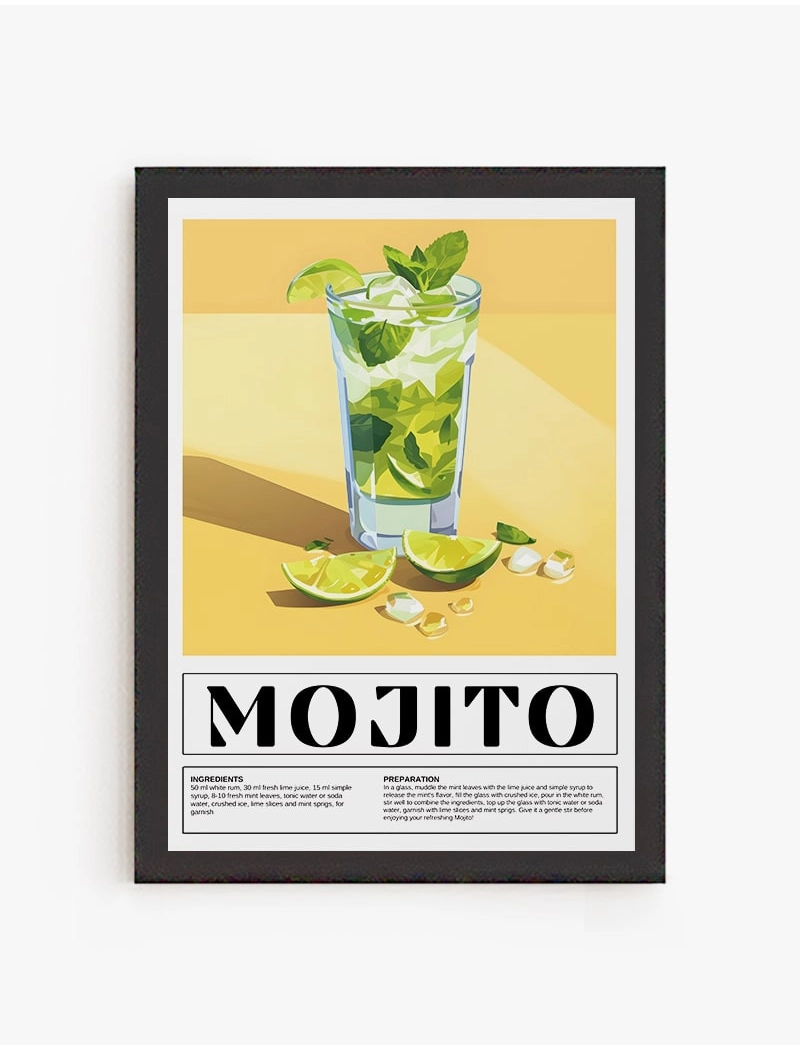 Cuadro Cóctel Mojito | Be Minimal