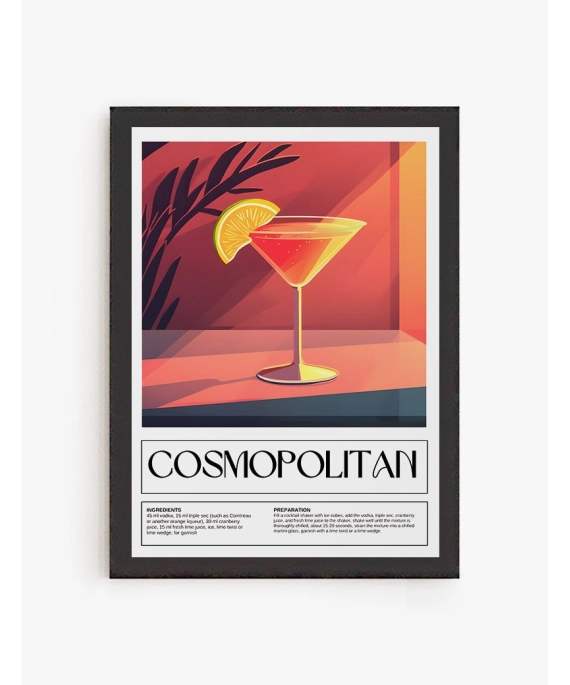 Cuadro Cóctel Cosmopolitan | Be Minimal