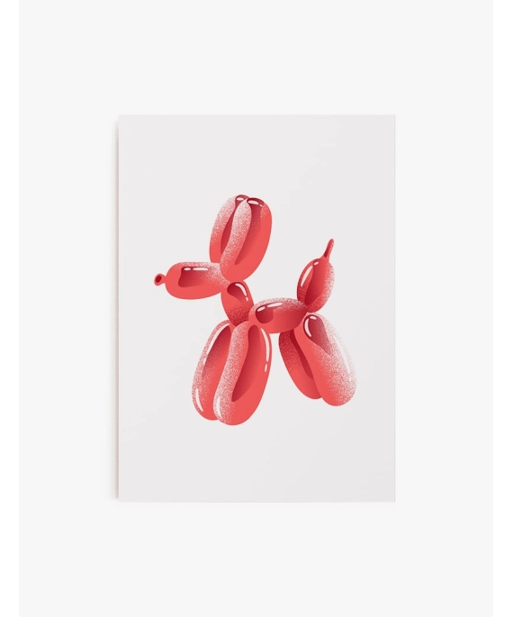 Cuadro Dog Pop Red | Be Minimal