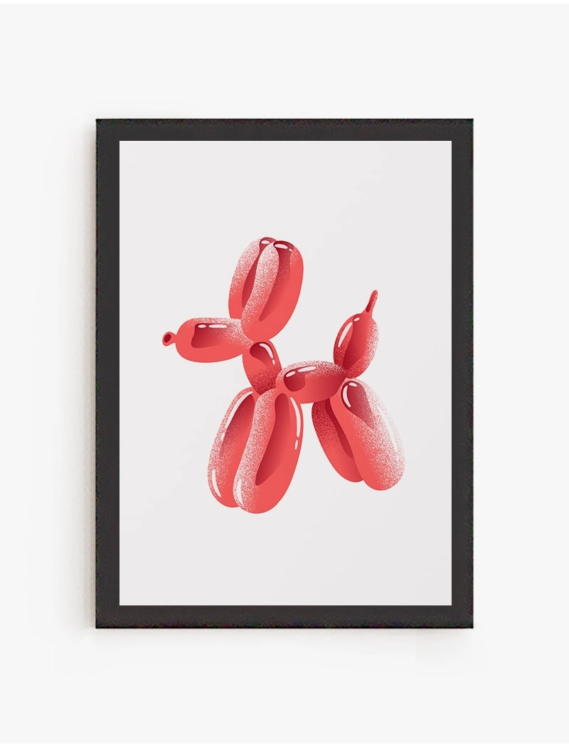 Cuadro Dog Pop Red | Be Minimal
