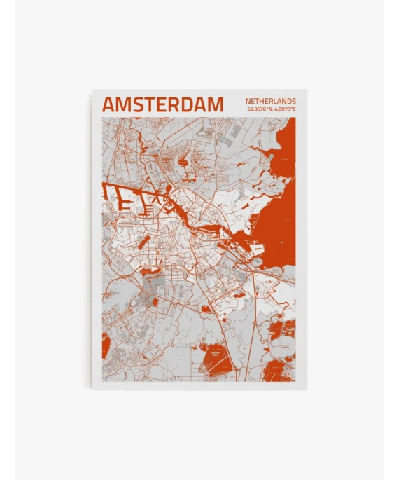 Cuadro Mapa Ámsterdam | Be Minimal