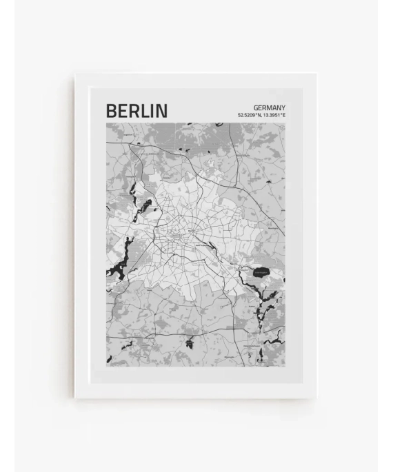 Cuadro Mapa Berlín  | Be Minimal