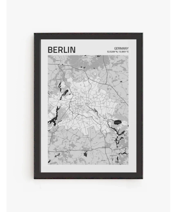 Cuadro Mapa Berlín  | Be Minimal