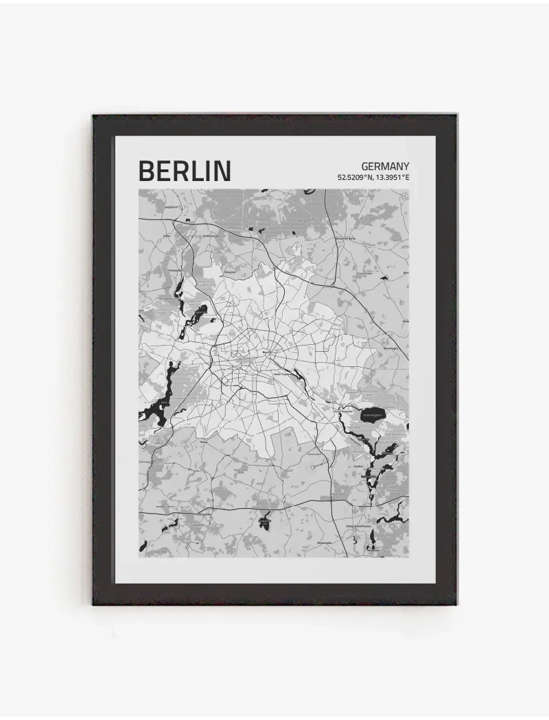 Cuadro Mapa Berlín  | Be Minimal