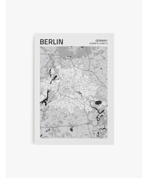 Cuadro Mapa Berlín  | Be Minimal