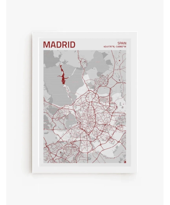 Cuadro Mapa Madrid | Be Minimal