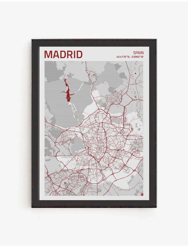 Cuadro Mapa Madrid | Be Minimal