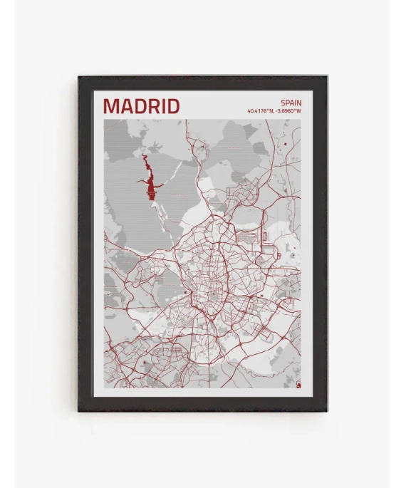 Cuadro Mapa Madrid | Be Minimal