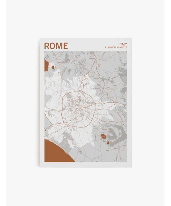 Cuadro Mapa Roma | Be Minimal