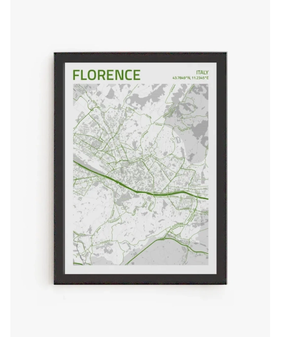 Cuadro Mapa Florence | Be Minimal