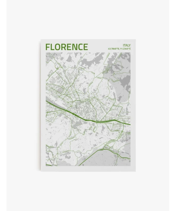 Cuadro Mapa Florence | Be Minimal
