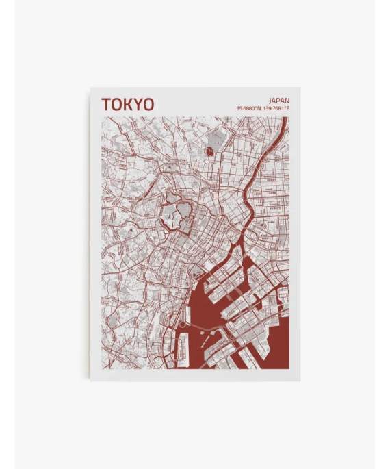 Cuadro Mapa Tokyo | Be Minimal