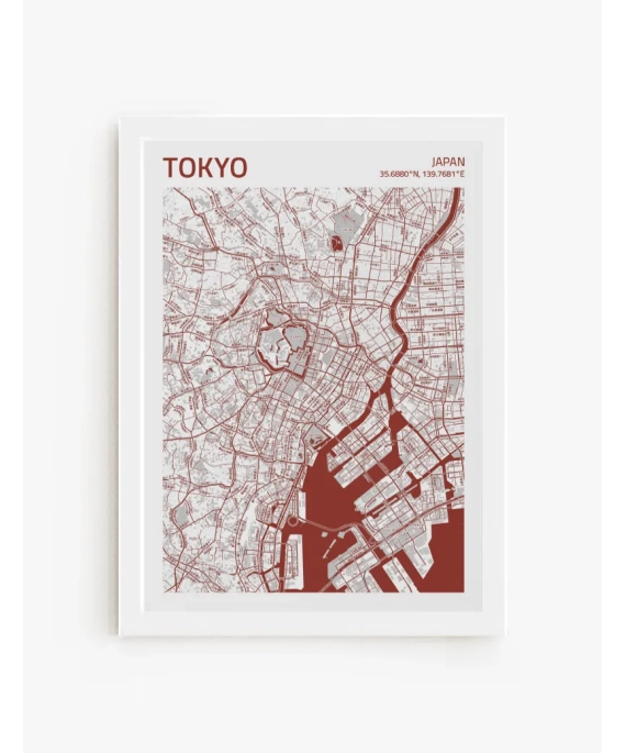 Cuadro Mapa Tokyo | Be Minimal