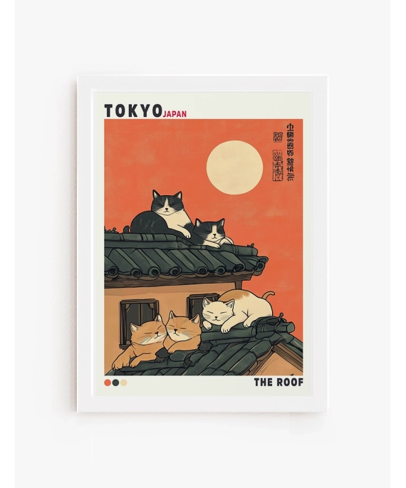 Cuadro Gatos de Tokio | Be Minimal