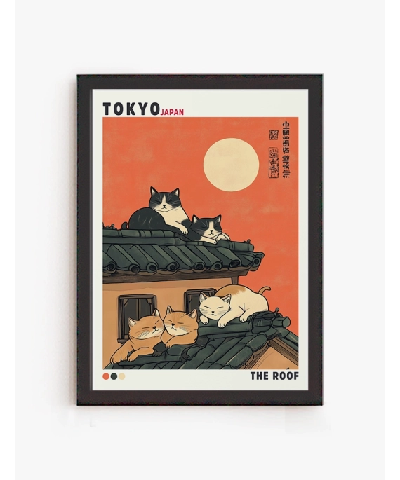 Cuadro Gatos de Tokio | Be Minimal
