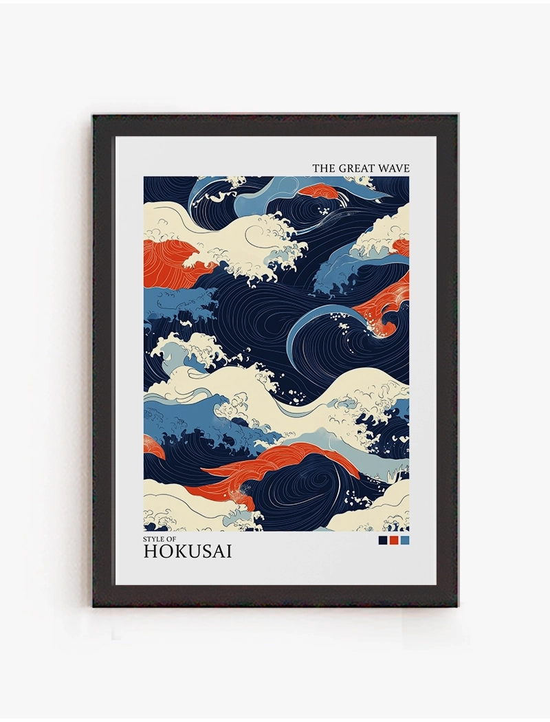 Cuadro Olas Hokusai | Be Minimal