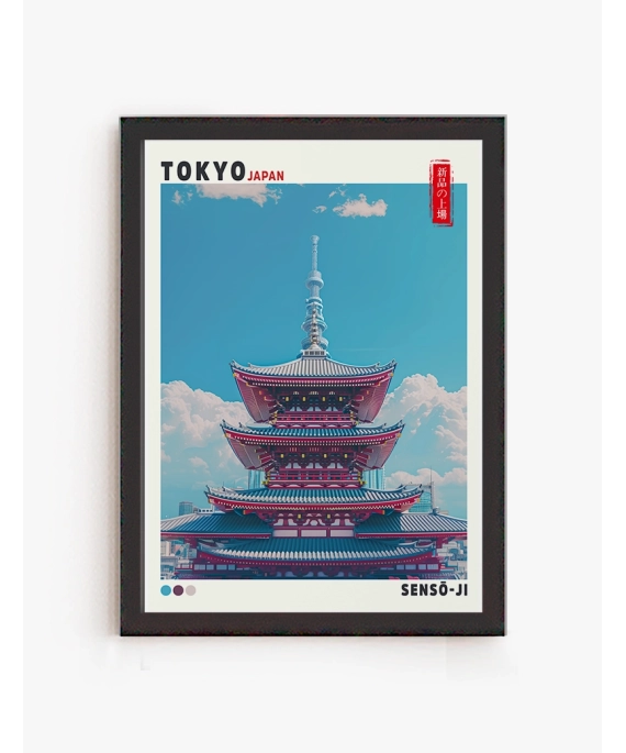 Cuadro Pagoda Celeste | Be Minimal