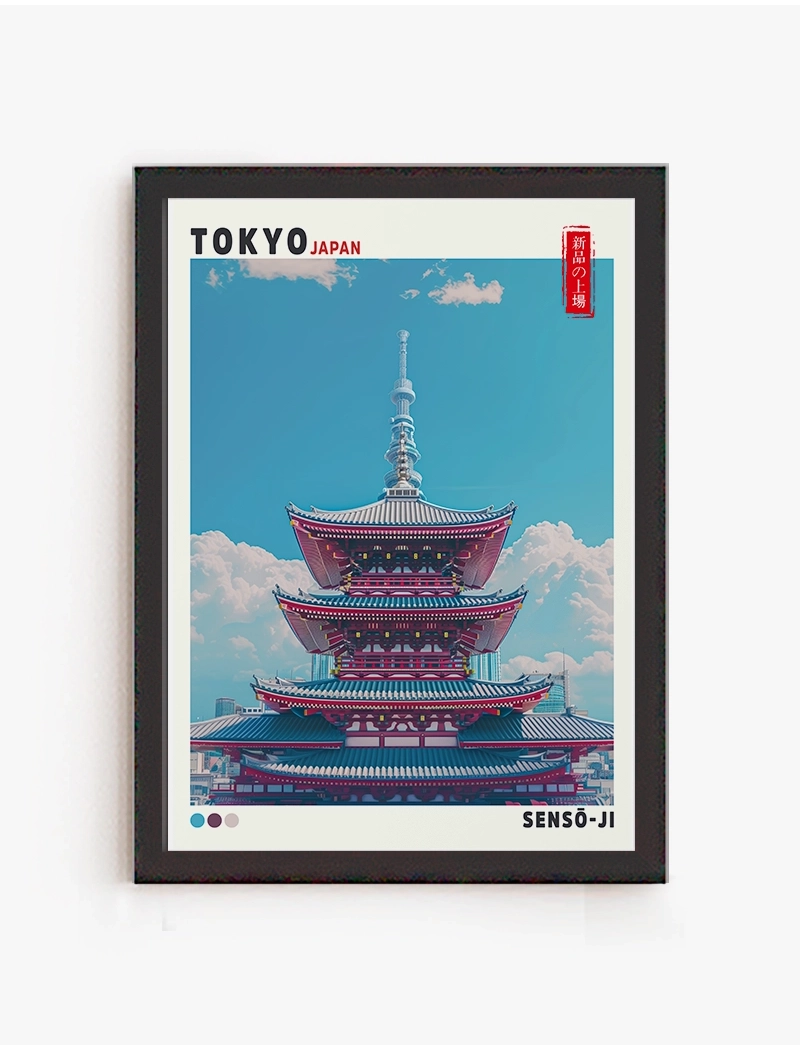 Cuadro Pagoda Celeste | Be Minimal