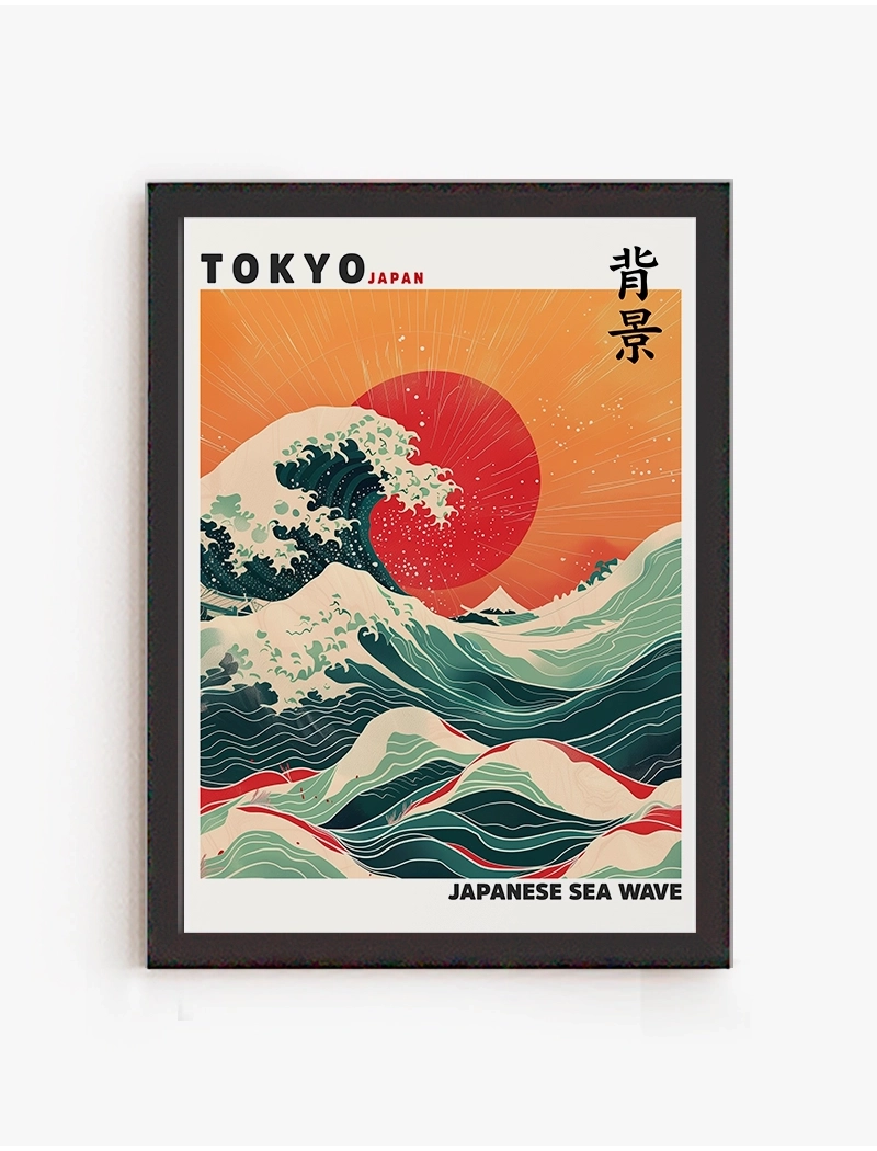 Cuadro Tokyo sea Wave | Be Minimal