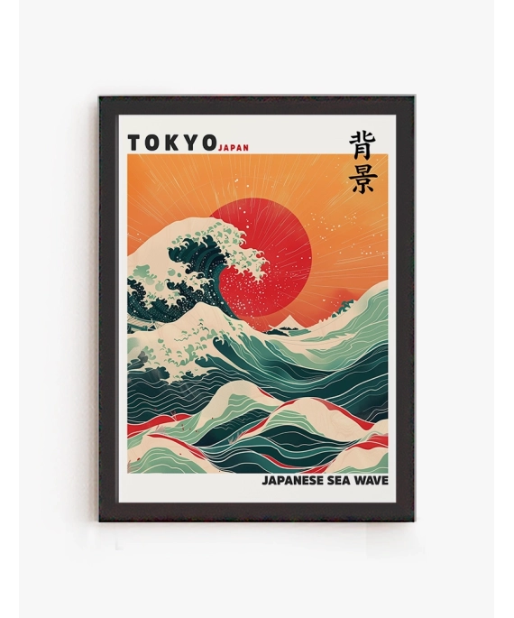 Cuadro Tokyo sea Wave | Be Minimal