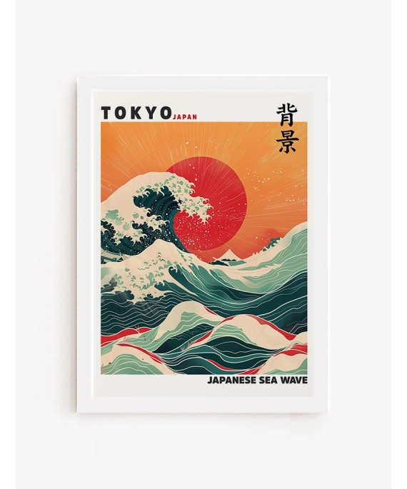 Cuadro Tokyo sea Wave | Be Minimal